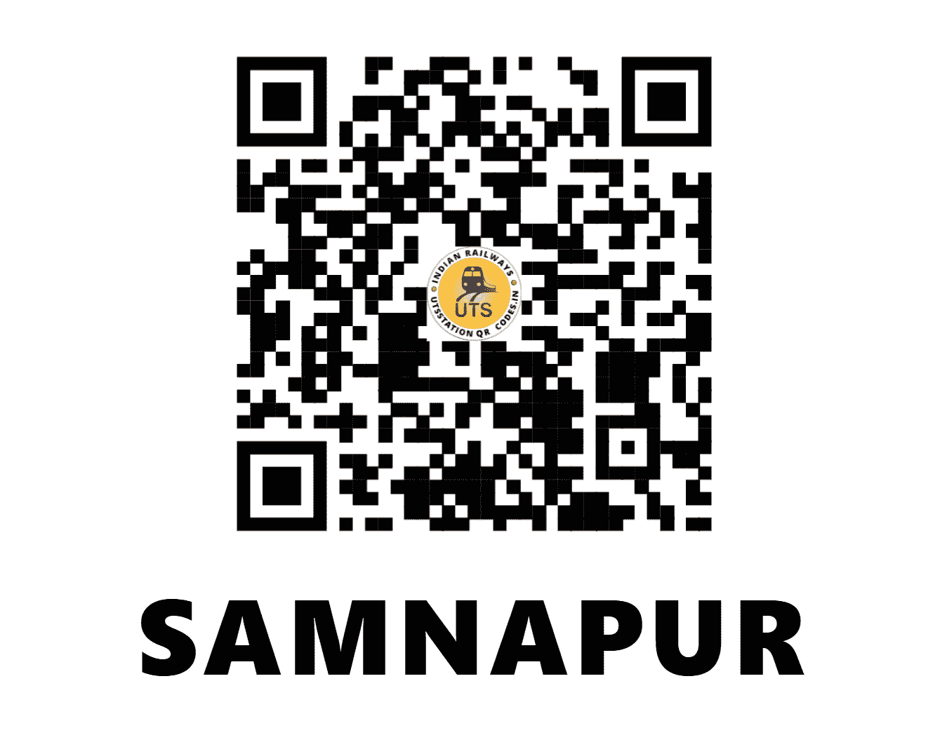 UTS QR Code for SAMNAPUR - SMC (SB - MADHYA PRADESH)